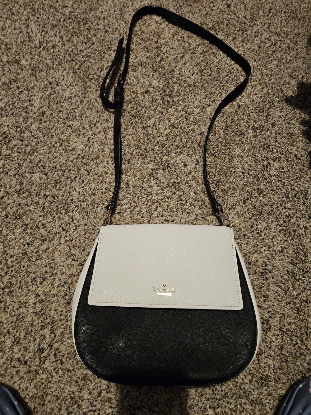 Kate Spade Two-Tone Black and White Crossbody Bag